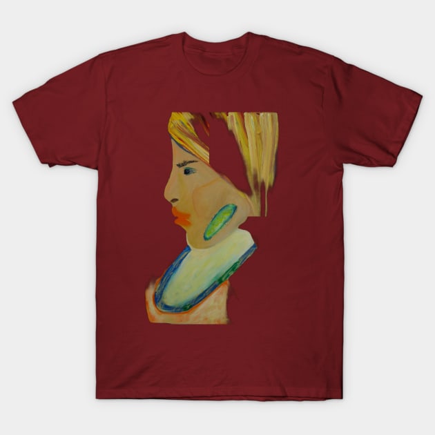 female portrait street art on canvas T-Shirt by JAHART001